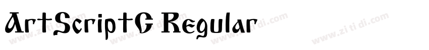 ArtScriptC Regular字体转换